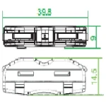 Будівельно-монтажна клема СМК 222-421P TNSy - Зображення 3