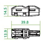 Будівельно-монтажна клема СМК222-F12WO TNSy - Зображення 3