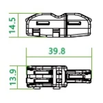 Будівельно-монтажна клема СМК222-F12WO TNSy - Зображення 3