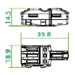 Будівельно-монтажна клема СМК222-F13WO TNSy - Зображення 3