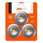 Світильники світлодіодні пушлайт JAZZway TF3-3xL1W-sr, 3 шт срібних - Зображення 2