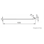 Тяга плоска з коліщатком RZ 305-2-1000 - Зображення 2