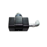 Кутова чорна петля 180 град. RZ H230.1.2.1, на металеві меблі - Зображення 4