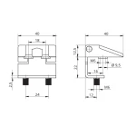 Кутова промислова петля RZ 416-2 - Зображення 2
