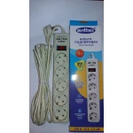 Мережевий фільтр-подовжувач "SVITTEX" 5.0 м 10А 220В.- 2*USB 5V 2.1 A. - Зображення 5