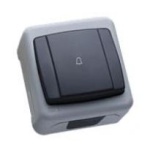 Кнопка дзвінка Makel Nemliyer Plus IP55 сірий 36064050