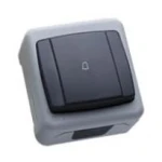 Кнопка дзвінка Makel Nemliyer Plus IP55 сірий 36064050