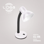 Настільна лампа біла, "Сніжинка" Е27 (ТМ LOGA ® Light)