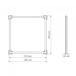 LED панель розбірна ART VIDEX 40W 5000K - Зображення 6