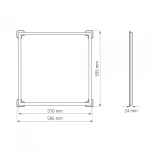 LED панель розбірна ART VIDEX 40W 5000K - Зображення 6