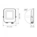 LED прожектор VIDEX F3e 1000Lm 5000K AC/DC 12-48V - Зображення 8