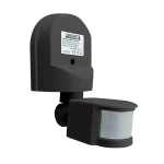 Датчик руху ДР 02 чорний 1200Вт 180град 12м IP44 TNSy