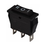 KCD3-103 B/B 220V Перемикач 1 клав. перекидний чорний TNSy