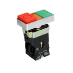 Кнопка XB2-BW8465 1NO+1NC "I-0" подвійна з підсвічуванням TNSy