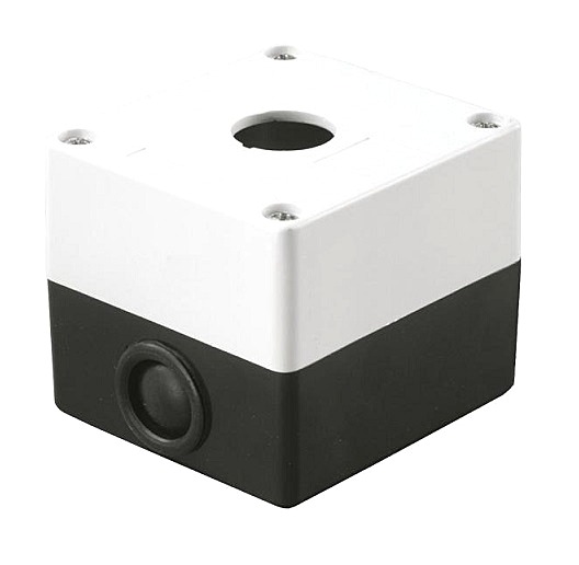 korpus-kp101-dlya-knopok-1-mesto-belyj.jpg Корпус КП101 для кнопок 1 місце білий TNSy - Зображення 1