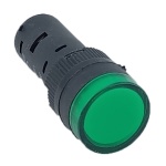 Лампа AD16DS d16mm зелена 110V AC/DC TNSy