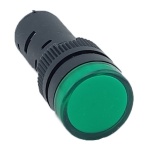 Лампа AD16DS d16mm зелена 12V AC/DC TNSy