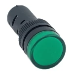 Лампа AD16DS d16mm зелена 12V AC/DC TNSy