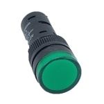 Лампа AD16DS d16mm зелений 230V AC TNSy