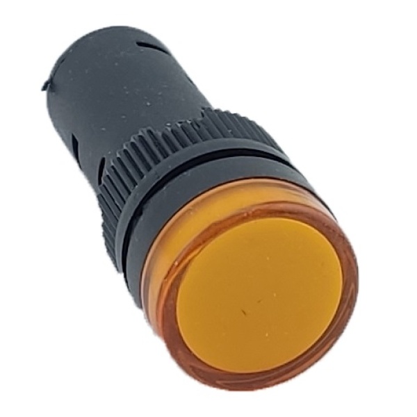 Лампа AD16DS d16mm жовтий 230V AC TNSy
