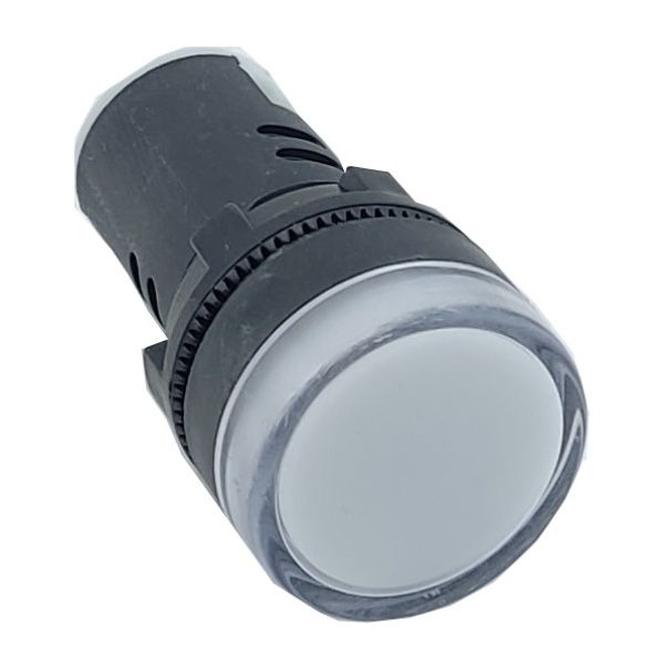 Лампа AD22DS d22mm біла 24V AC/DC TNSy