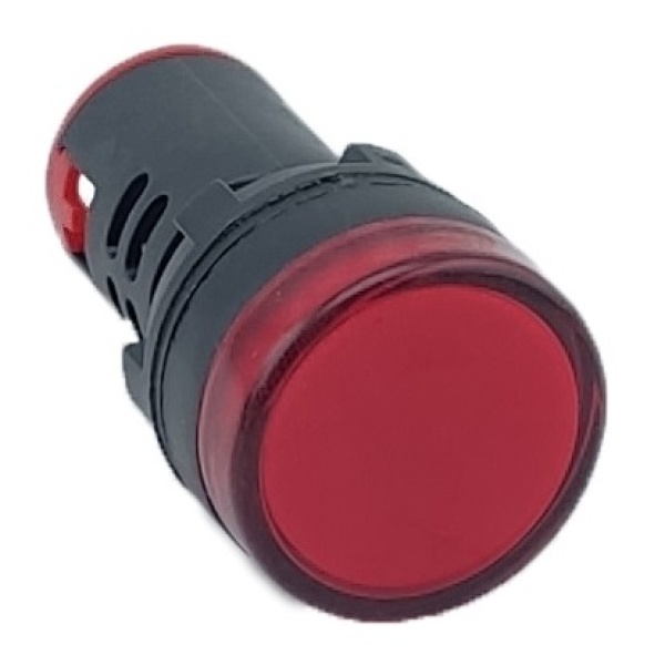 Лампа AD22DS d22mm червона 12V AC/DC TNSy
