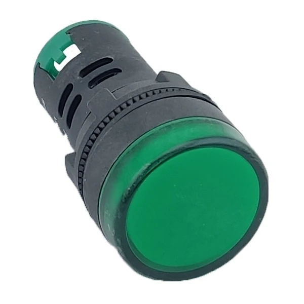 Лампа AD22DS d22mm зелена 110V AC/DC TNSy