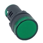 Лампа AD22DS d22mm зелена 12V AC/DC TNSy