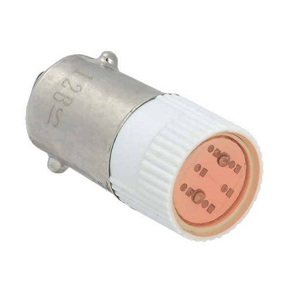 Лампа змінна червона LED BA9S AC/DC 12B TNSy