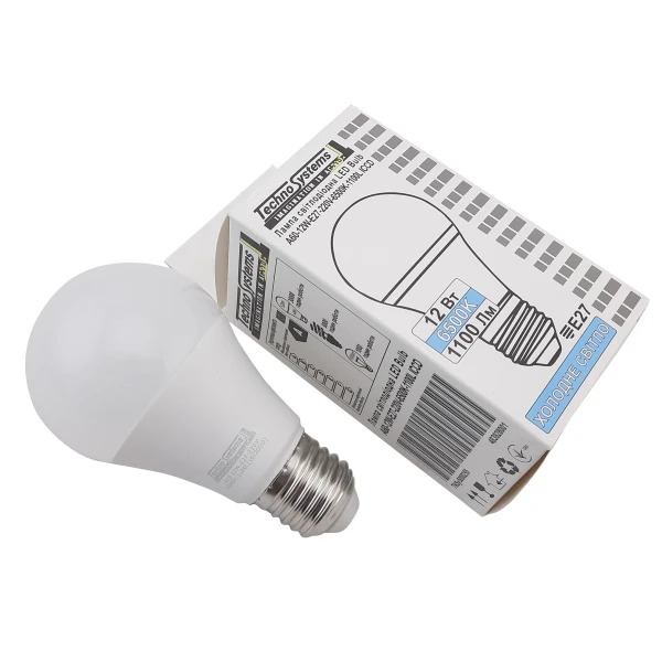 Світлодіодна лампа LED Bulb-A60-12W-E27-220V-6500K-1100L ICCD (куля) TNSy