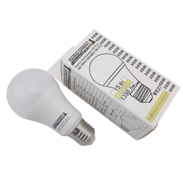 Світлодіодна лампа LED Bulb-A60-15W-E27-220V-4000K-1350L ICCD (куля) TNSy