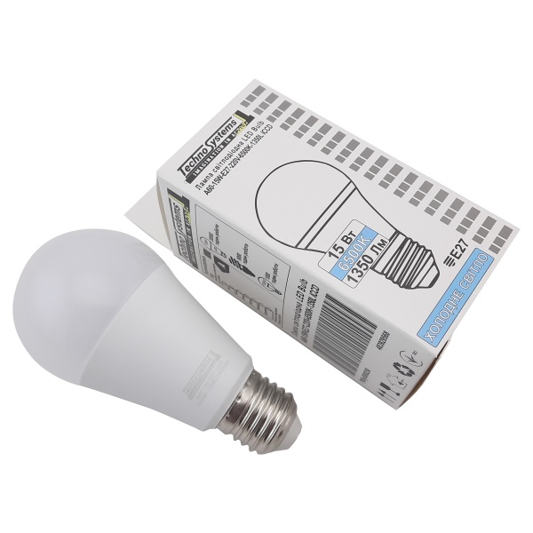 Світлодіодна лампа LED Bulb-A60-15W-E27-220V-6500K-1350L ICCD (куля) TNSy