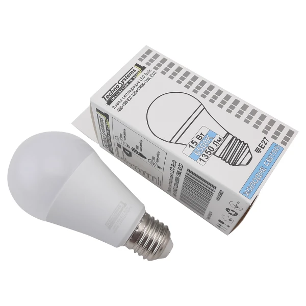 Світлодіодна лампа LED Bulb-A60-15W-E27-220V-6500K-1350L ICCD (куля) TNSy