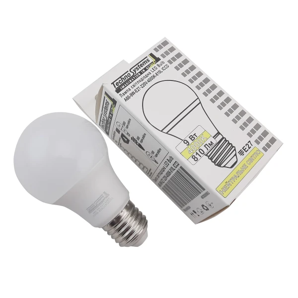 Світлодіодна лампа LED Bulb-A60-9W-E27-220V-4000K-810L ICCD (куля) TNSy