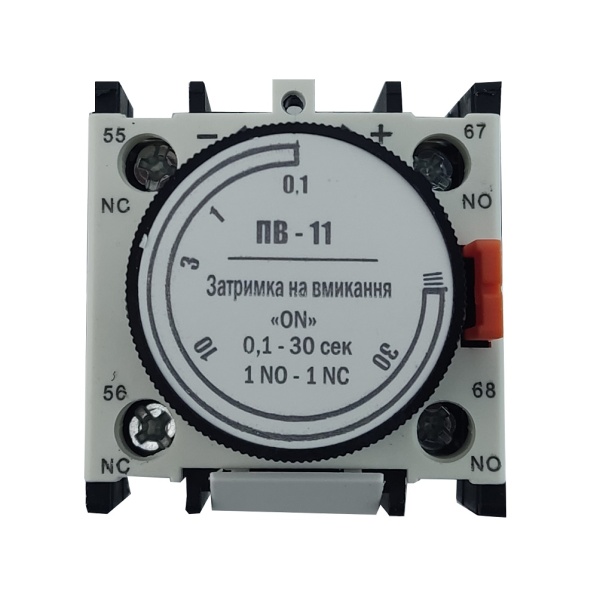 Приставка ПВ11 затримка на вкл. 0.1-30сек. 1NO+1NC TNSy