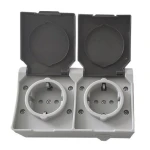 Розетка накладна 2-а з/к IP54 TNSy SURFACE