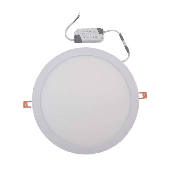 Світильник врізний LED Round Downlight 24W-220V-1700L-4000K Alum TNSy