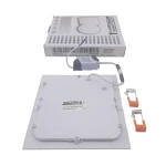 Світильник врізний LED Square Downlight 12W-220V-850L-4000K Alum TNSy - Зображення 4