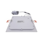 Світильник врізний LED Square Downlight 12W-220V-850L-4000K Alum TNSy - Зображення 6
