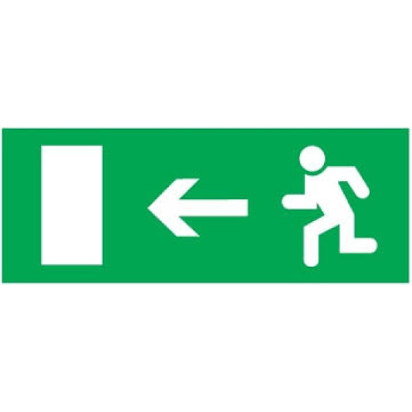 Аксесуар світло. DELUX наклейка 119х323мм Exit Left (REL803)