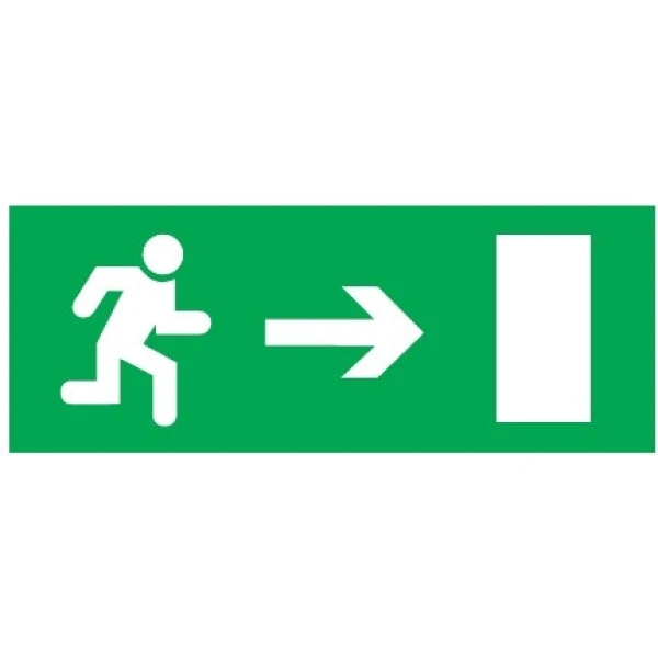Аксесуар світло. DELUX наклейка 119х323мм Exit Right (REL803)