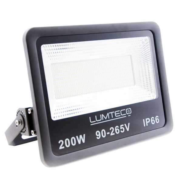Світлодіодний прожектор LUMTECO YX-06 200w 6500К IP65 90-265V чорний (YX-06-200-6500)