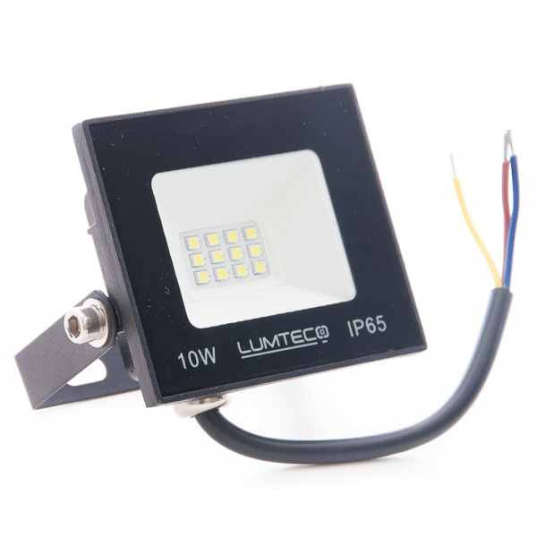 Світлодіодний прожектор LUMTECO YX-01 10w 6500К IP65 100-265V чорний (YX-01-10-6500)
