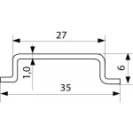 Din-рейка TS-35-1,0 (T3501) (1м/шт) (АСКО) - Зображення 2