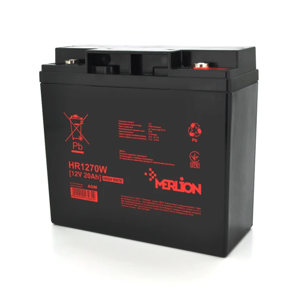 Аккумуляторна батарея MERLION HR1270W, 12V 20Ah  ( 181 х 77 х 167 (167) ), Q4