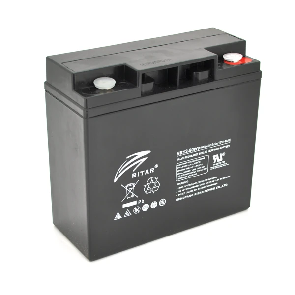 Аккумуляторная батарея AGM RITAR HR1250W, Black Case, 12V 14.0Ah  ( 181 х 77 х 167 ) 4.30kg Q4