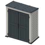 Сарай пластиковий YardMate 171x92x202 см темно-сірий - Зображення 3