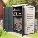Сарай пластиковий YardMate 171x92x202 см темно-сірий - Зображення 6
