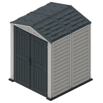 Сарай пластиковий YardMate 171x171x210 см темно-сірий - Зображення 7