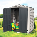 Сарай пластиковий YardMate 171x171x210 см темно-сірий - Зображення 5